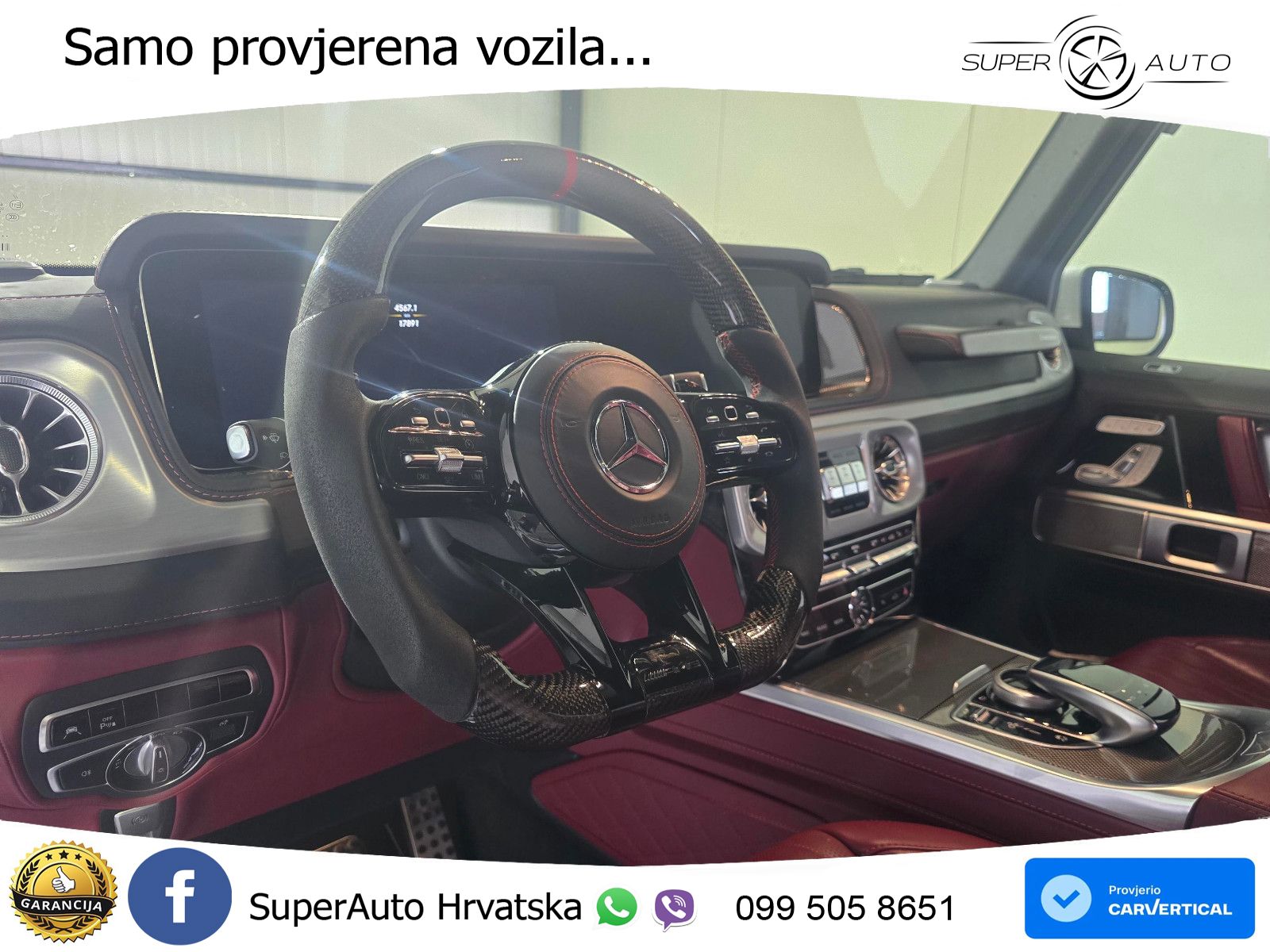 Mercedes AMG G 63 Long V8 (585 KS) 4MATIC 9G-TRONIC AMG SPEEDSHIFT PLUS ZRAČNI+ACC+4xGR SJED+KAM
