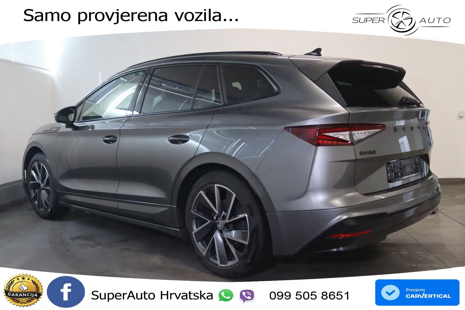 Škoda Enyaq 85 82 kWh (286 KS) SportLine LED+GR SJED+ACC