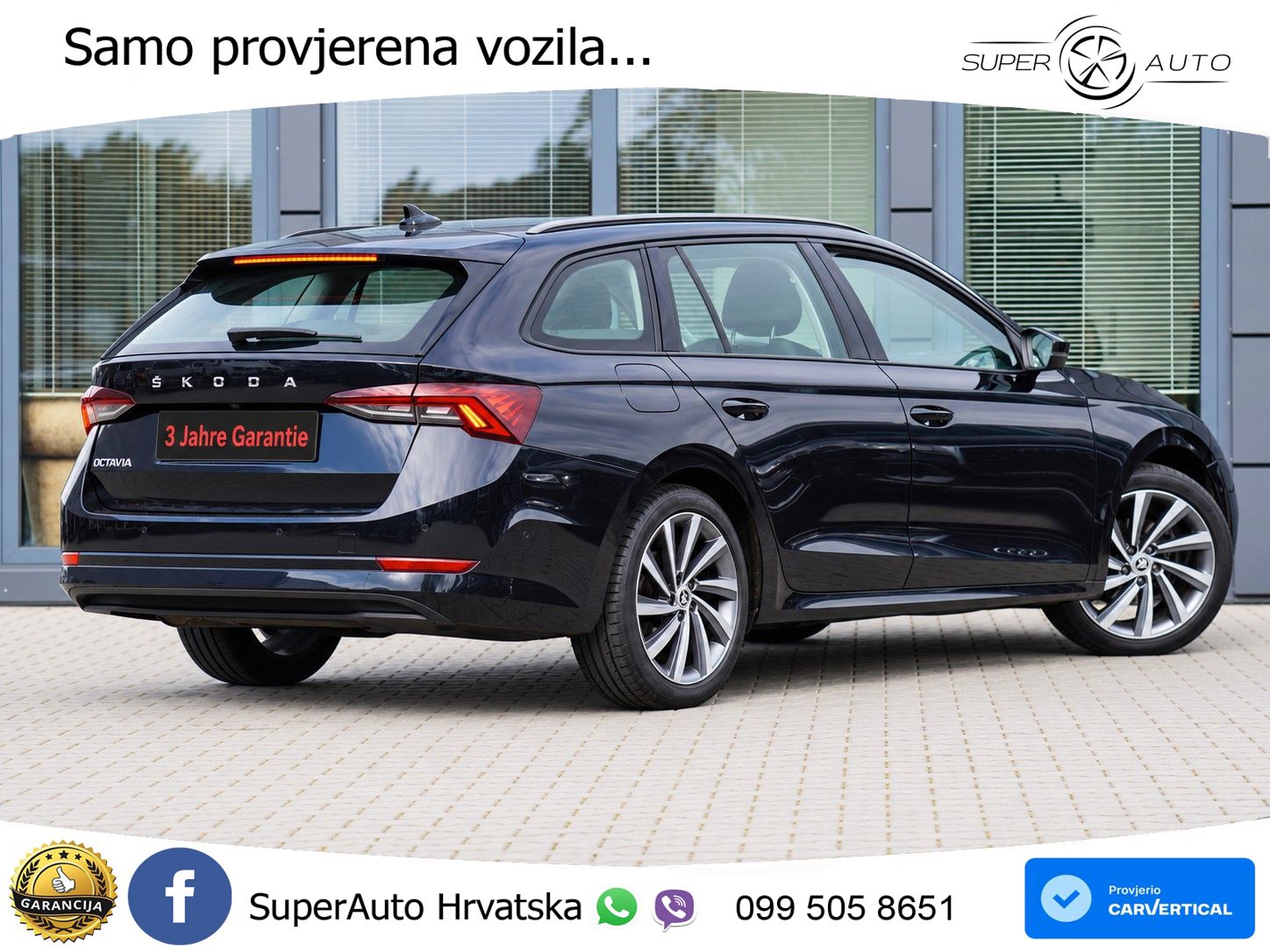 Škoda Octavia Combi 2.0 TDI (150 KS) DSG LED+GR SJED+ACC