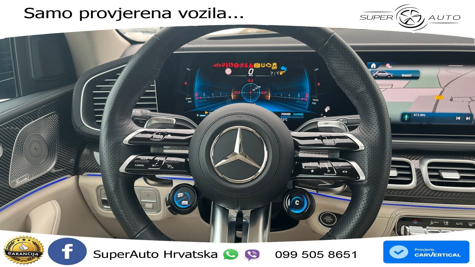 Mercedes AMG GLE 63 S V8 (612 KS) EQ Boost 4MATIC+ AMG SPEEDSHIFT TCT 9G ACC+HEAD+4xGR SJED+360+PANO