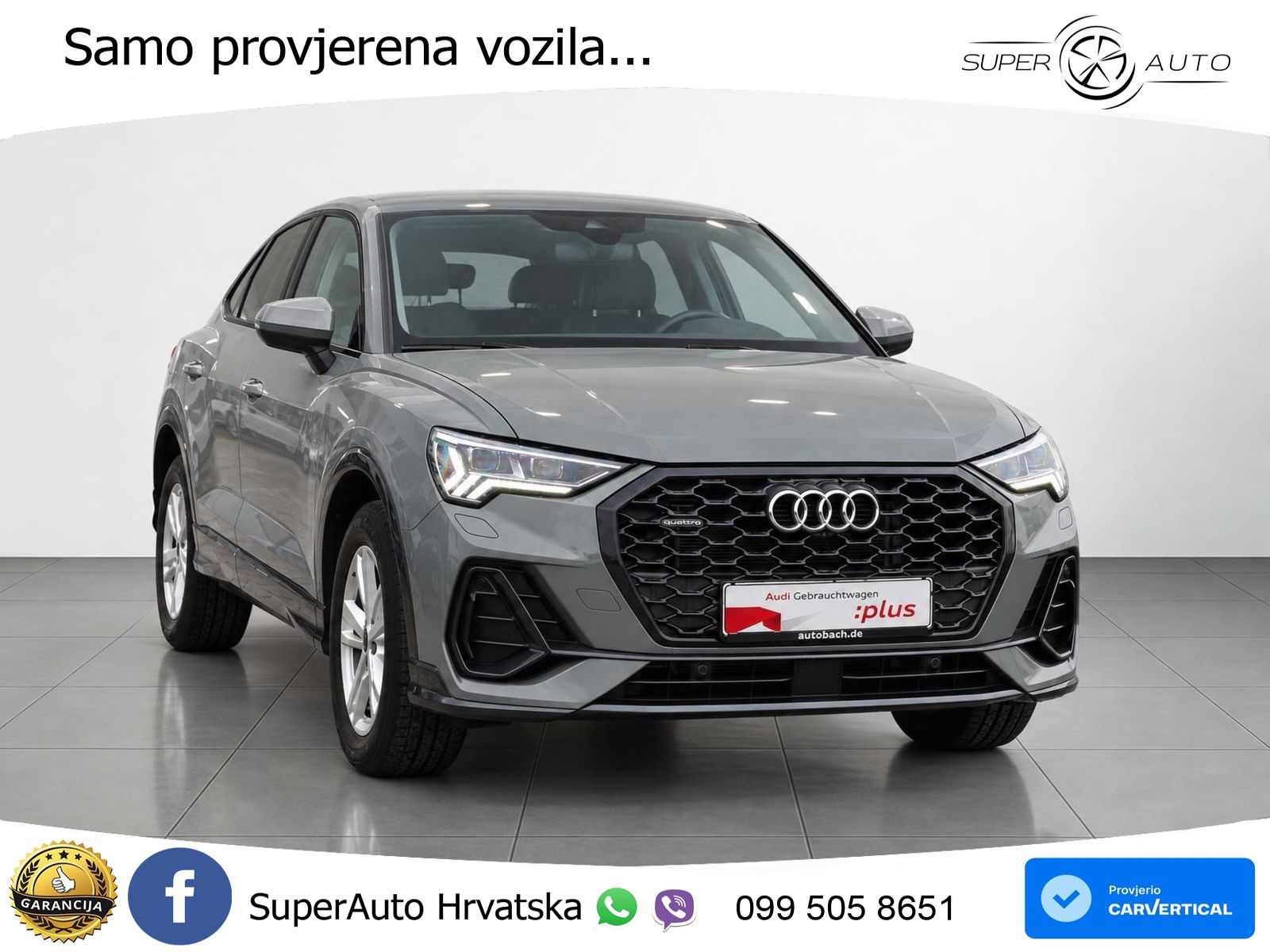 Audi Q3 Sportback 40 TFSI (190 KS) quattro S tronic LED+ACC