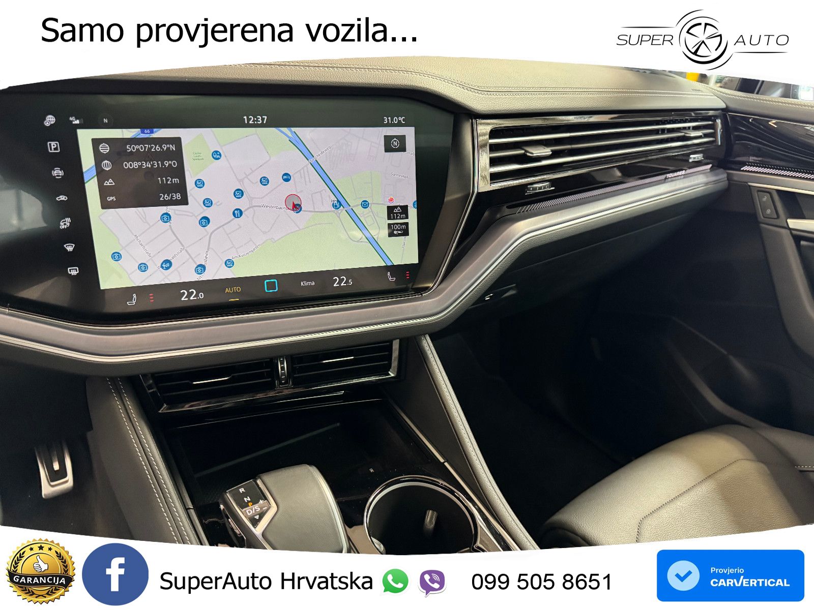Volkswagen Touareg 3.0 V6 TDI (286 KS) 4MOTION Tiptronic ZRAČNI+ACC+GR SJED+KAM+PANO