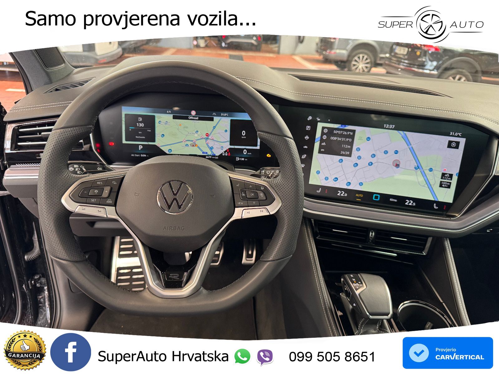 Volkswagen Touareg 3.0 V6 TDI (286 KS) 4MOTION Tiptronic ZRAČNI+ACC+GR SJED+KAM+PANO