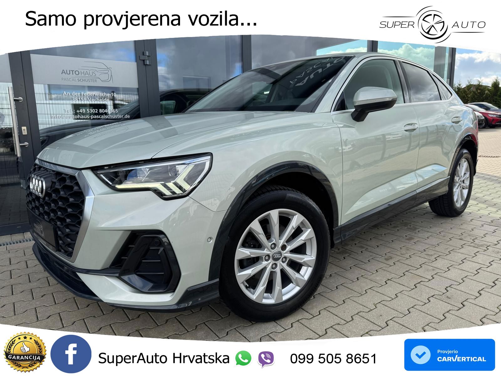 Audi Q3 Sportback 35 TFSI (150 KS) S tronic LED+GR SJED+ACC