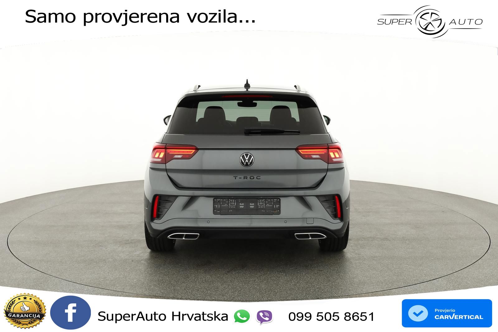Volkswagen T-Roc 2.0 TSI (190 KS) 4M DSG R-Line LED+GR SJED+ACC