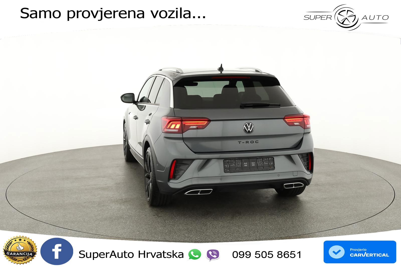 Volkswagen T-Roc 2.0 TSI (190 KS) 4M DSG R-Line LED+GR SJED+ACC