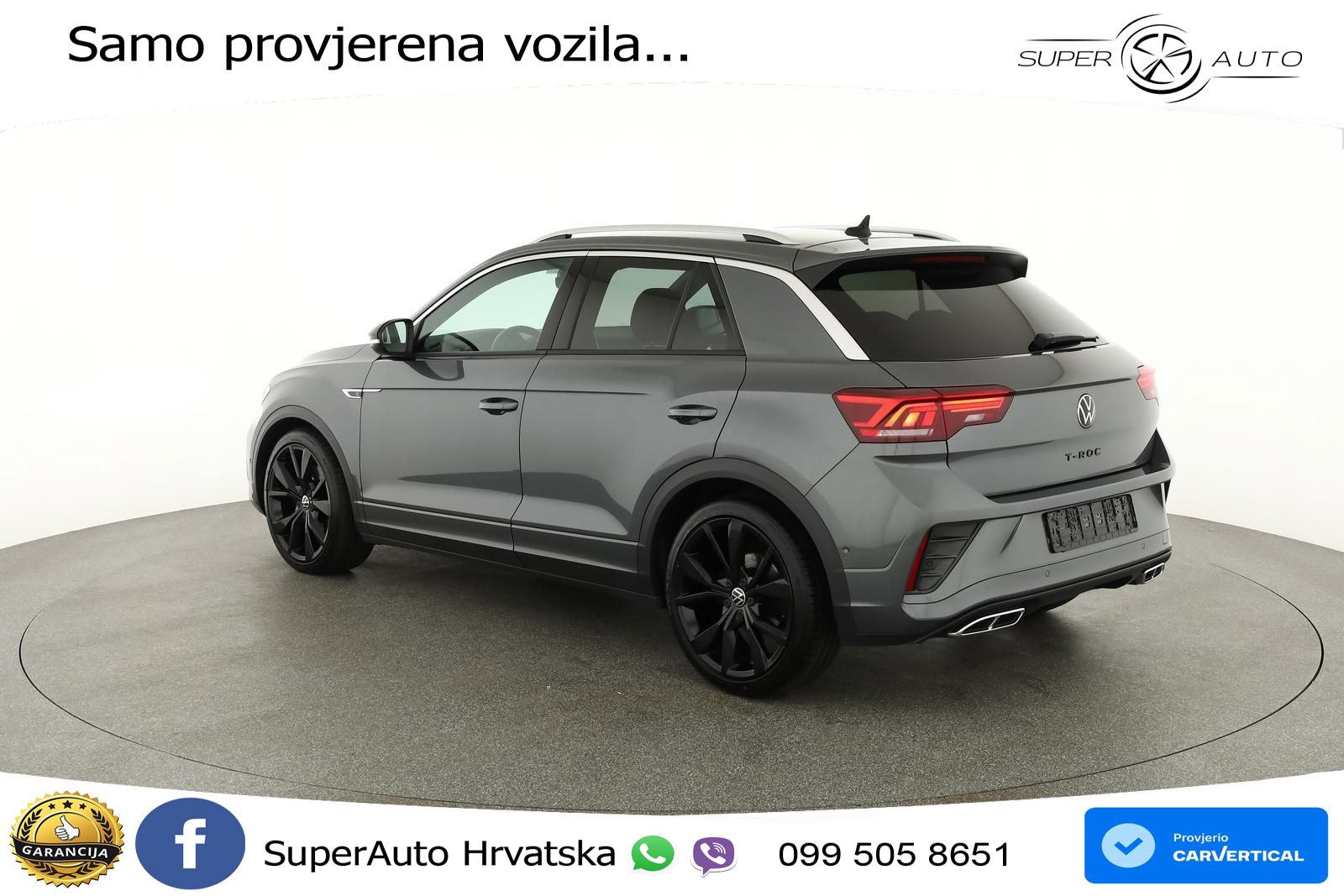 Volkswagen T-Roc 2.0 TSI (190 KS) 4M DSG R-Line LED+GR SJED+ACC