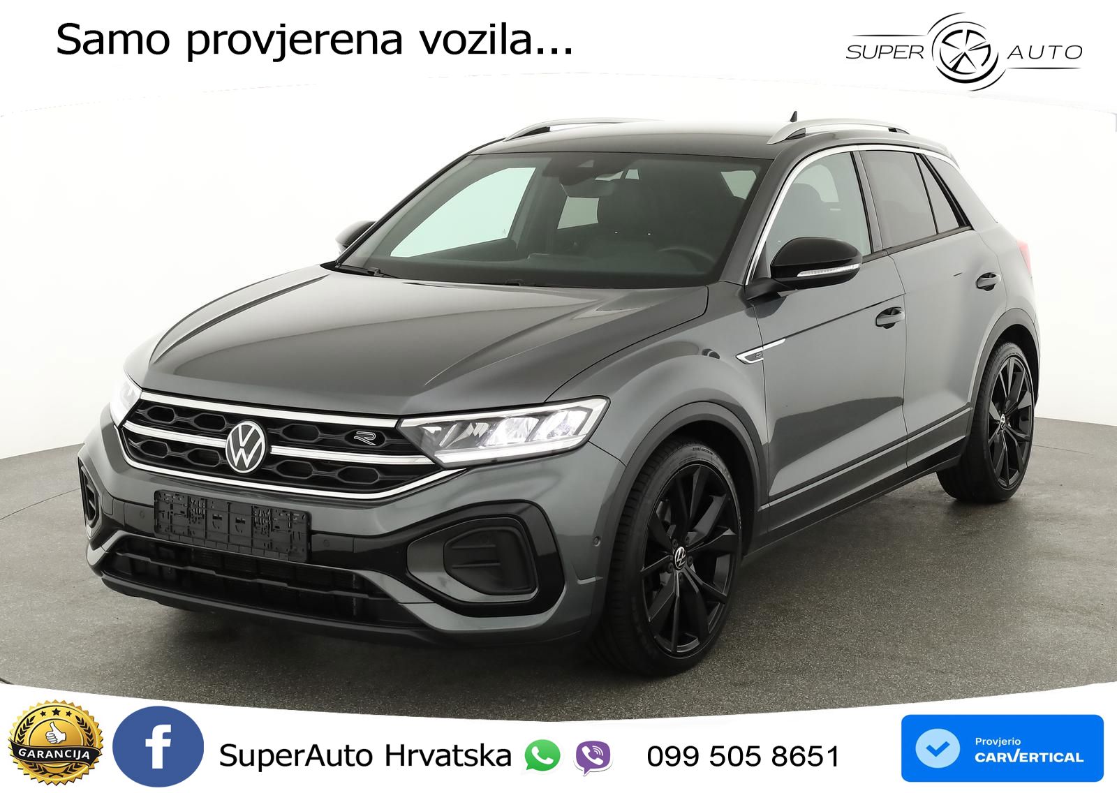 Volkswagen T-Roc 2.0 TSI (190 KS) 4M DSG R-Line LED+GR SJED+ACC
