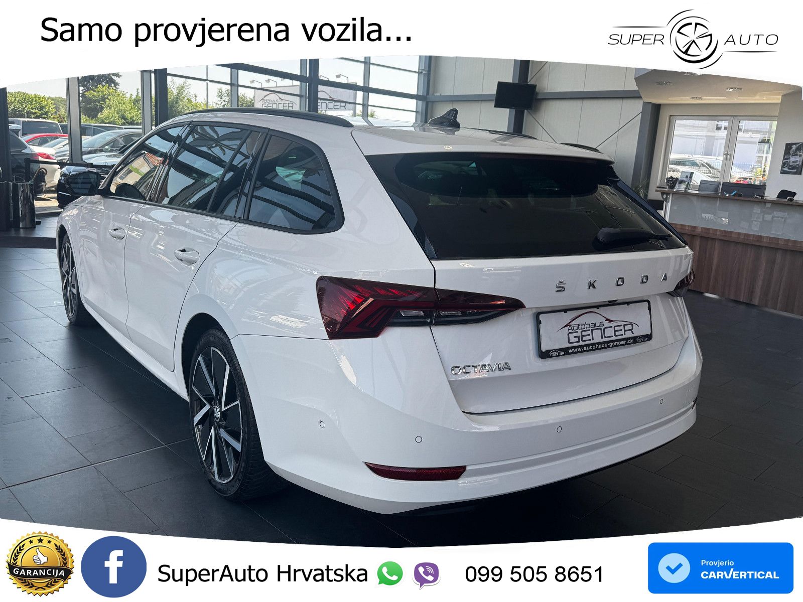 Škoda Octavia Combi 2.0 TDI (150 KS) DSG LED+GR SJED+ACC
