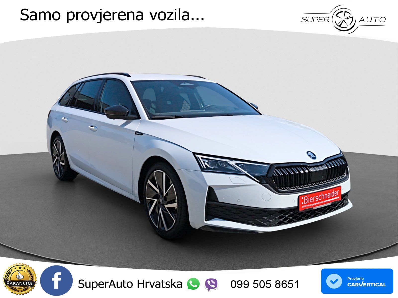 Škoda Octavia Combi 2.0 TDI (150 KS) DSG SportLine LED+GR SJED+ACC