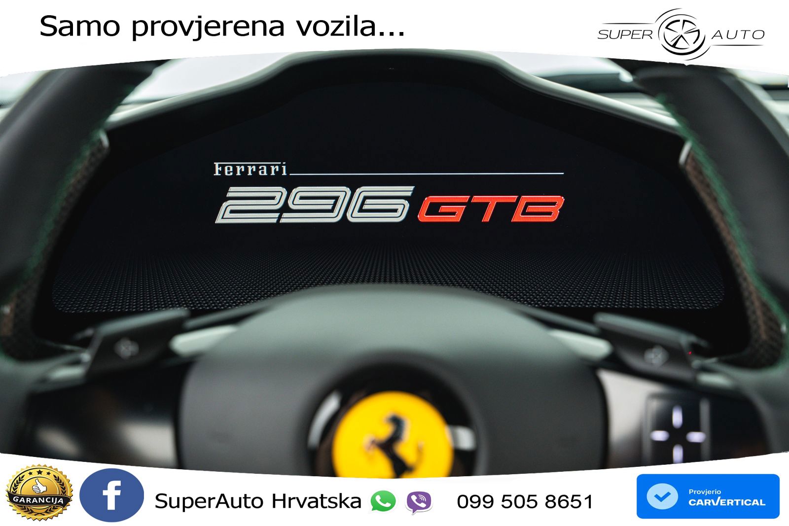 Ferrari 296 GTB 3.0 V6 (830 KS) F1 DCT