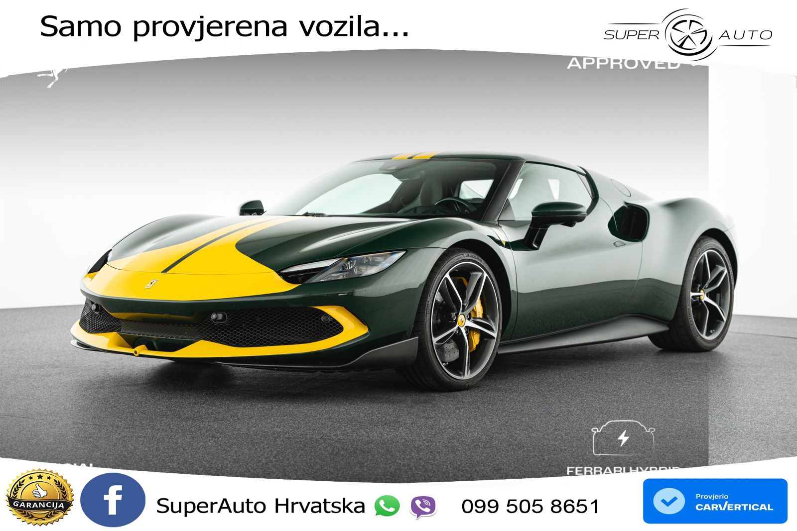 Ferrari 296 GTB 3.0 V6 (830 KS) F1 DCT