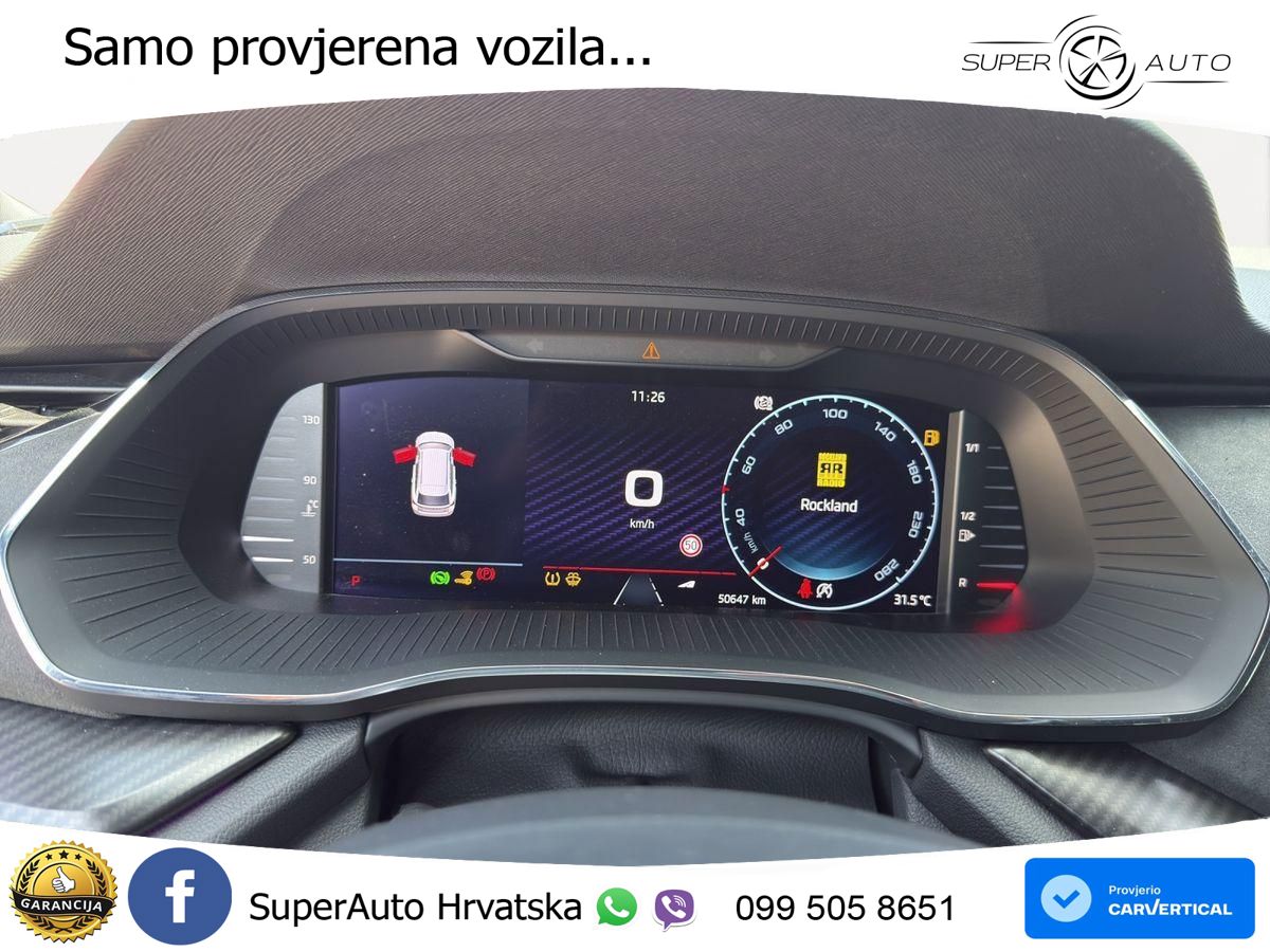 Škoda Octavia Combi RS 2.0 TDI (200 KS) 4x4 DSG LED+GR SJED+ACC