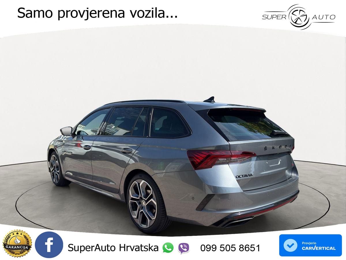 Škoda Octavia Combi RS 2.0 TDI (200 KS) 4x4 DSG LED+GR SJED+ACC
