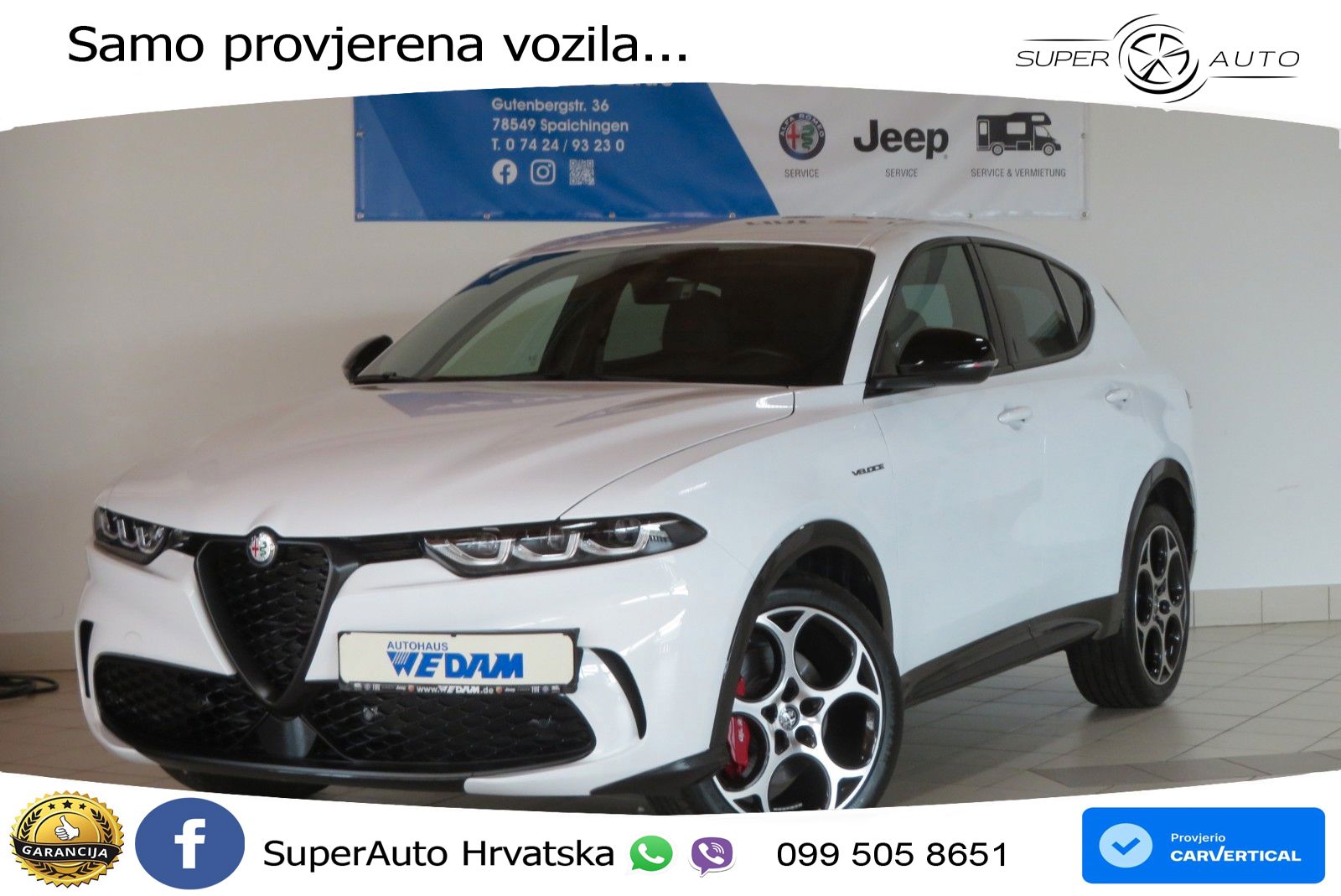 Alfa Romeo Tonale 1.5 VGT (160 KS) 48V-Hybrid TCT LED+GR SJED+ACC