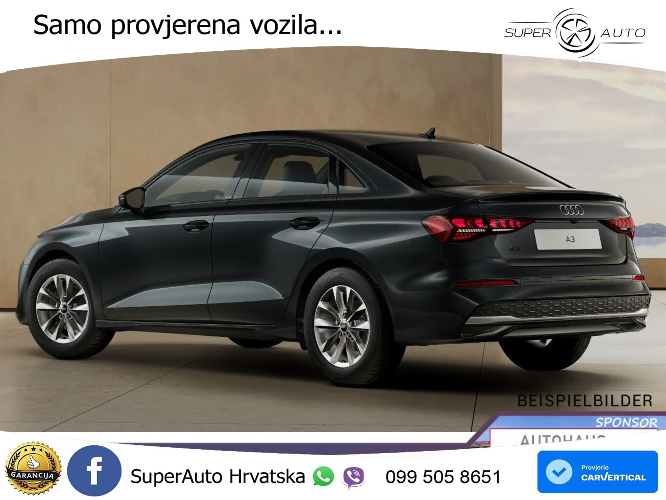Audi A3 Limuzina 35 TFSI (150 KS) S tronic LED+GR SJED+ACC