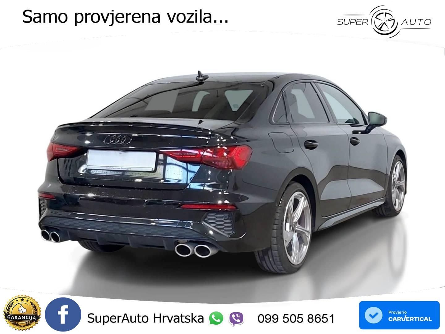 Audi S3 Limuzina 2.0 TFSI (310 KS) quattro S tronic MATRIX+GR SJED+KAM
