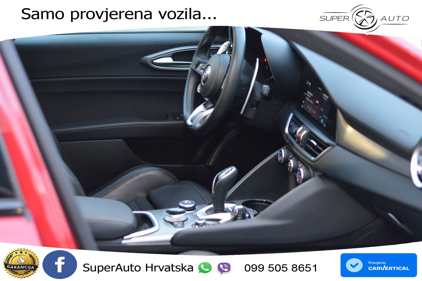 Alfa Romeo Giulia 2.0 Turbo (280 KS) Q4 Automatic LED+GR SJED+ACC