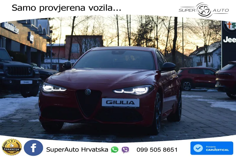 Alfa Romeo Giulia 2.0 Turbo (280 KS) Q4 Automatic LED+GR SJED+ACC