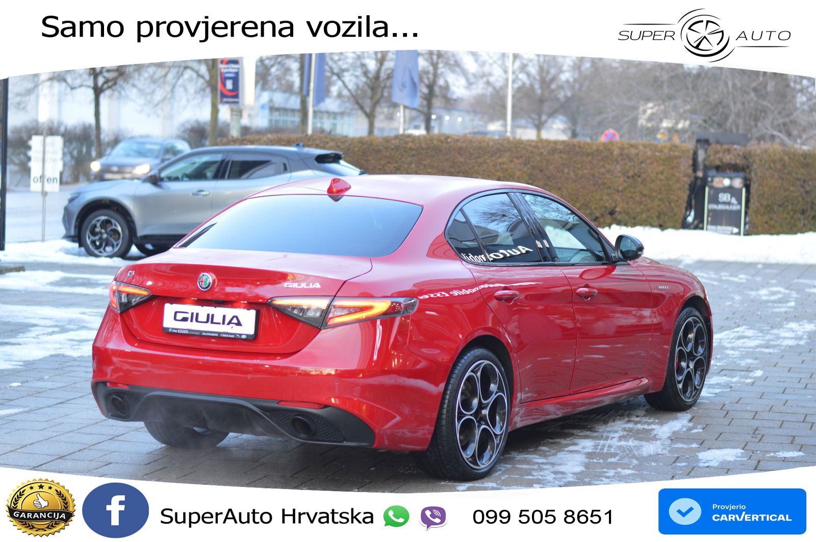 Alfa Romeo Giulia 2.0 Turbo (280 KS) Q4 Automatic LED+GR SJED+ACC