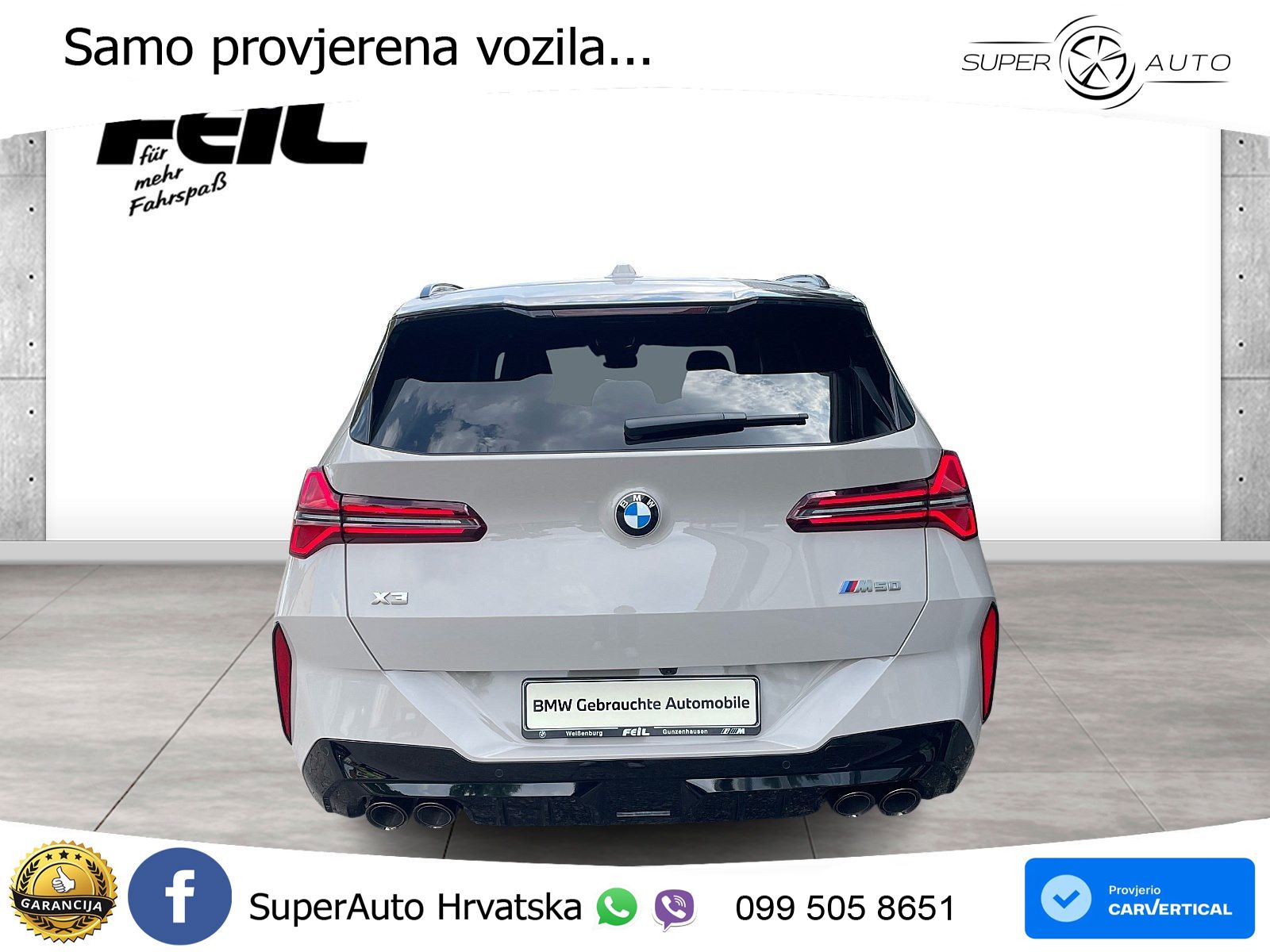 BMW X3 M50 xDrive Steptronic ACC+GR SJED+360+PANO