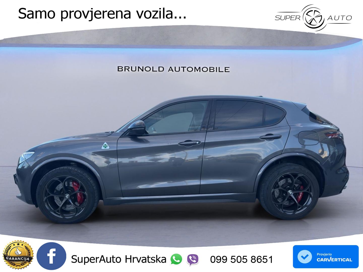 Alfa Romeo Stelvio Quadrifoglio 2.9 V6 Bi-Turbo (520 KS) Q4 Automatic LED+GR SJED+ACC