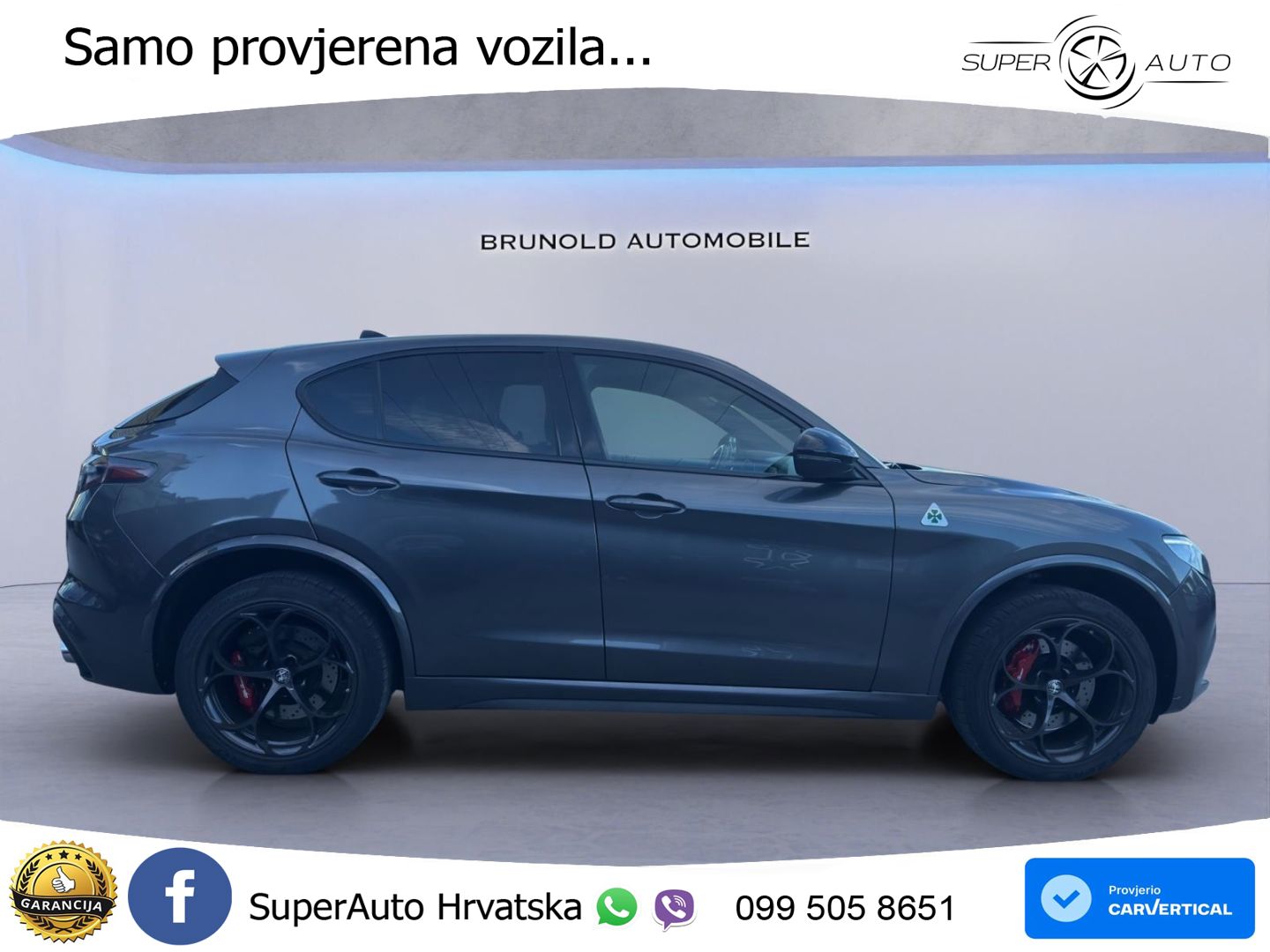 Alfa Romeo Stelvio Quadrifoglio 2.9 V6 Bi-Turbo (520 KS) Q4 Automatic LED+GR SJED+ACC