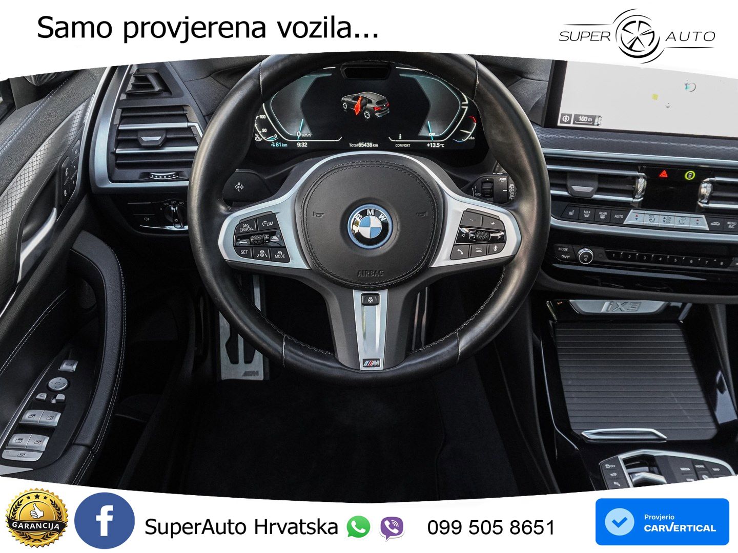 BMW iX3 80 kWh (286 KS) M Sport ACC+HEAD+GR SJED+360+PANO