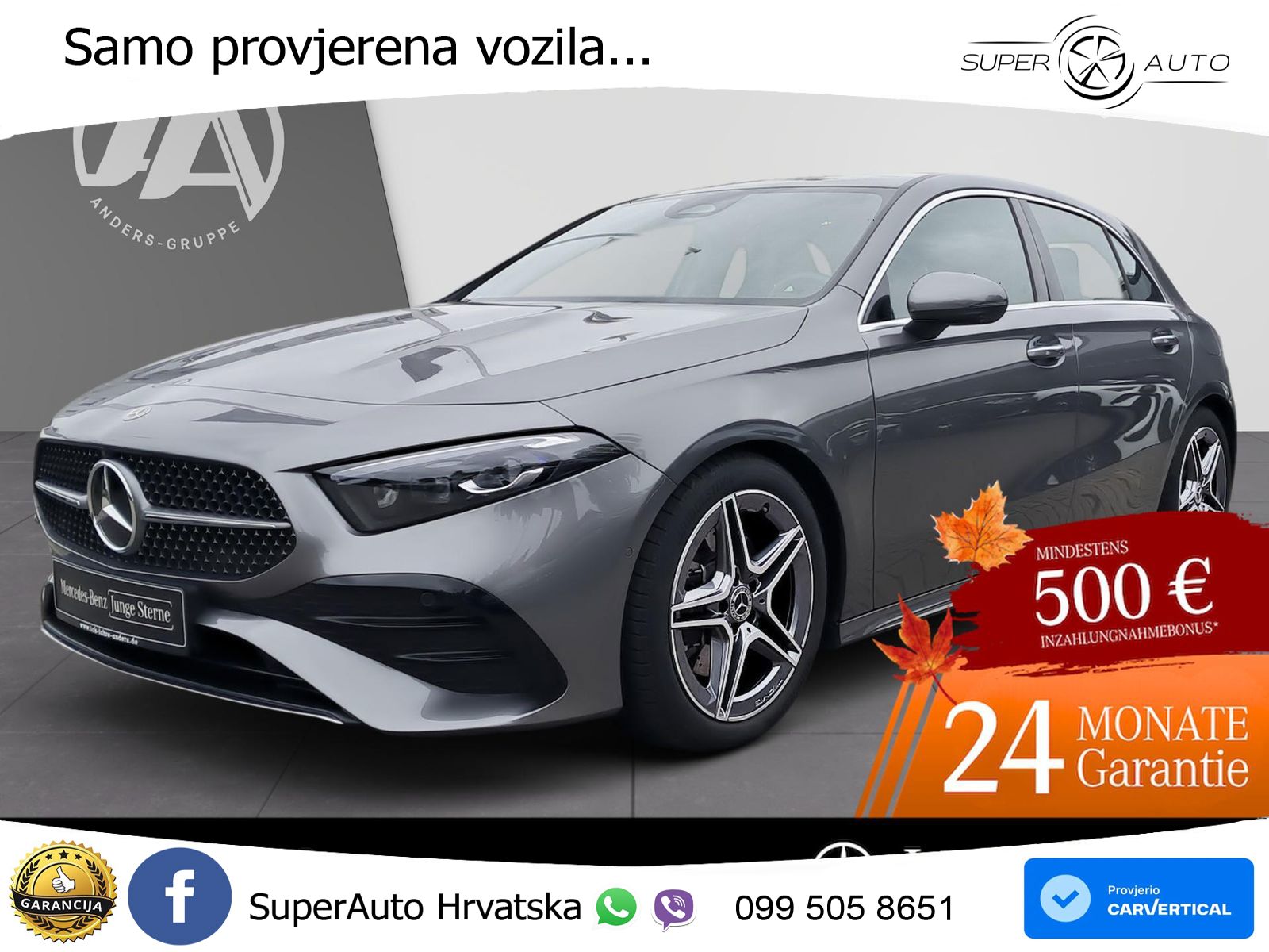 Mercedes-Benz A 220 4MATIC 8G-DCT AMG ACC+HEAD+GR SJED+360+PANO