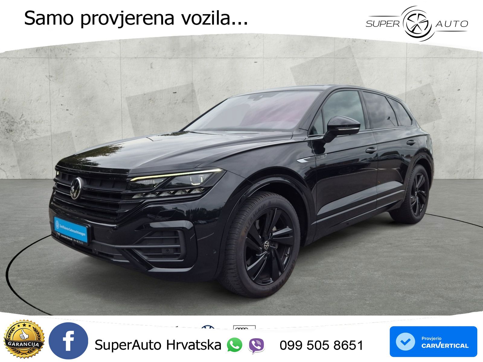 Volkswagen Touareg 3.0 V6 TDI (286 KS) 4MOTION Tiptronic R-Line ZRAČNI+ACC+GR SJED+KAM