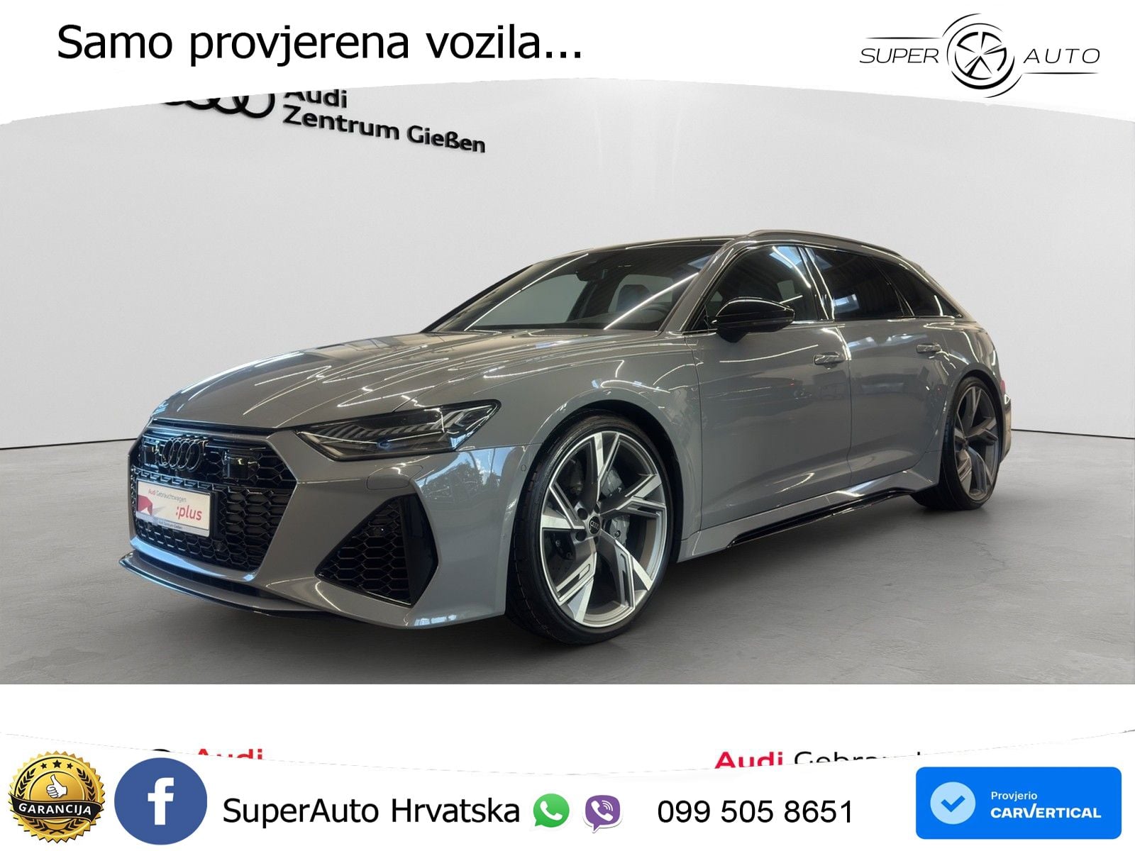 Audi RS6 Avant 4.0 TFSI V8 (600 KS) quattro Tiptronic LED+GR SJED+ACC