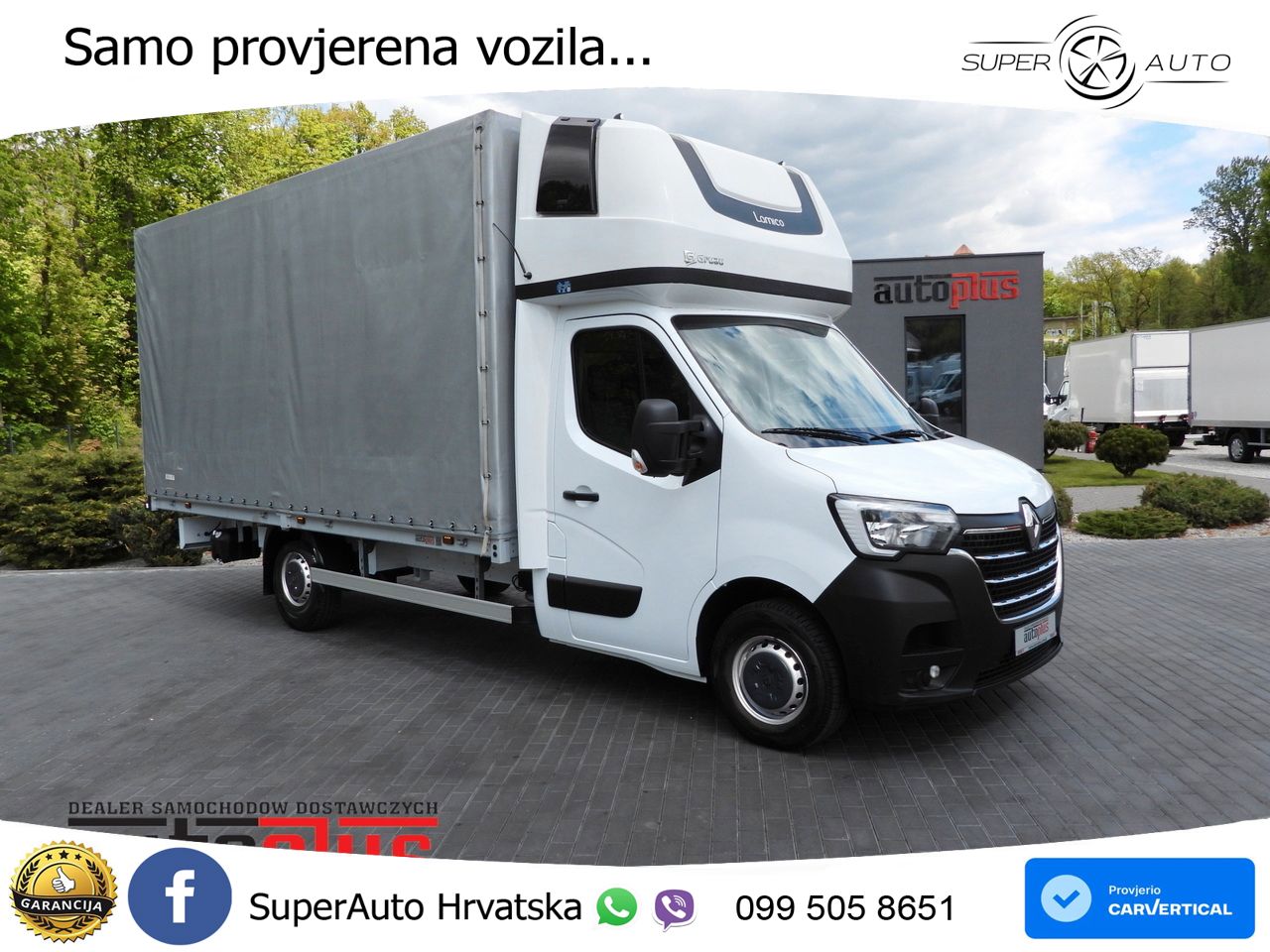 Renault MASTER PRITSCHE PLANE 10 PALETTEN TEMPOMAT LED 165 KS