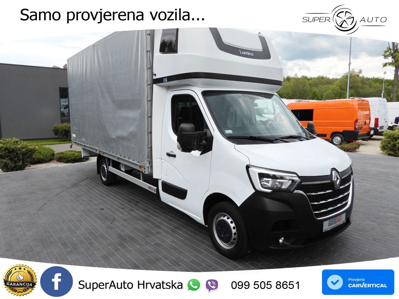 Renault MASTER PRITSCHE PLANE 10 PALETTEN TEMPOMAT LED 165 KS