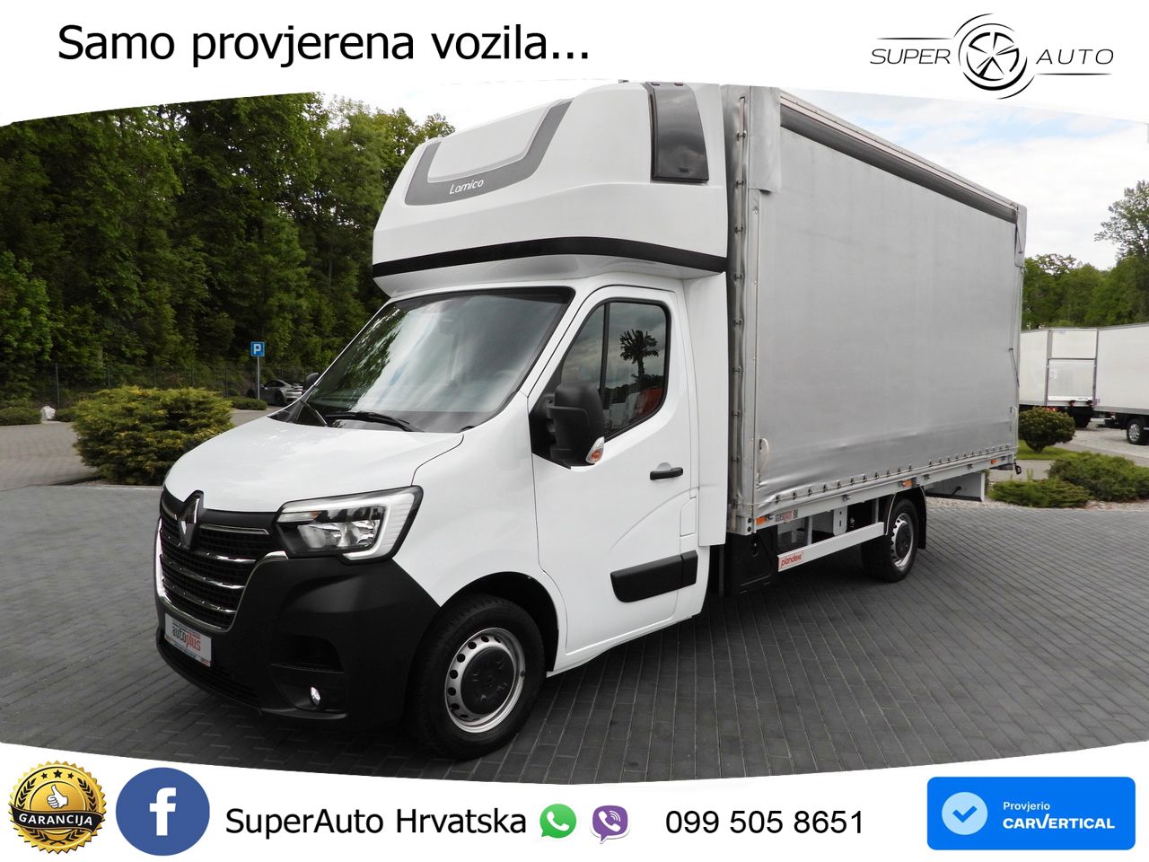 Renault MASTER PRITSCHE PLANE 10 PALETTEN TEMPOMAT LED 165 KS