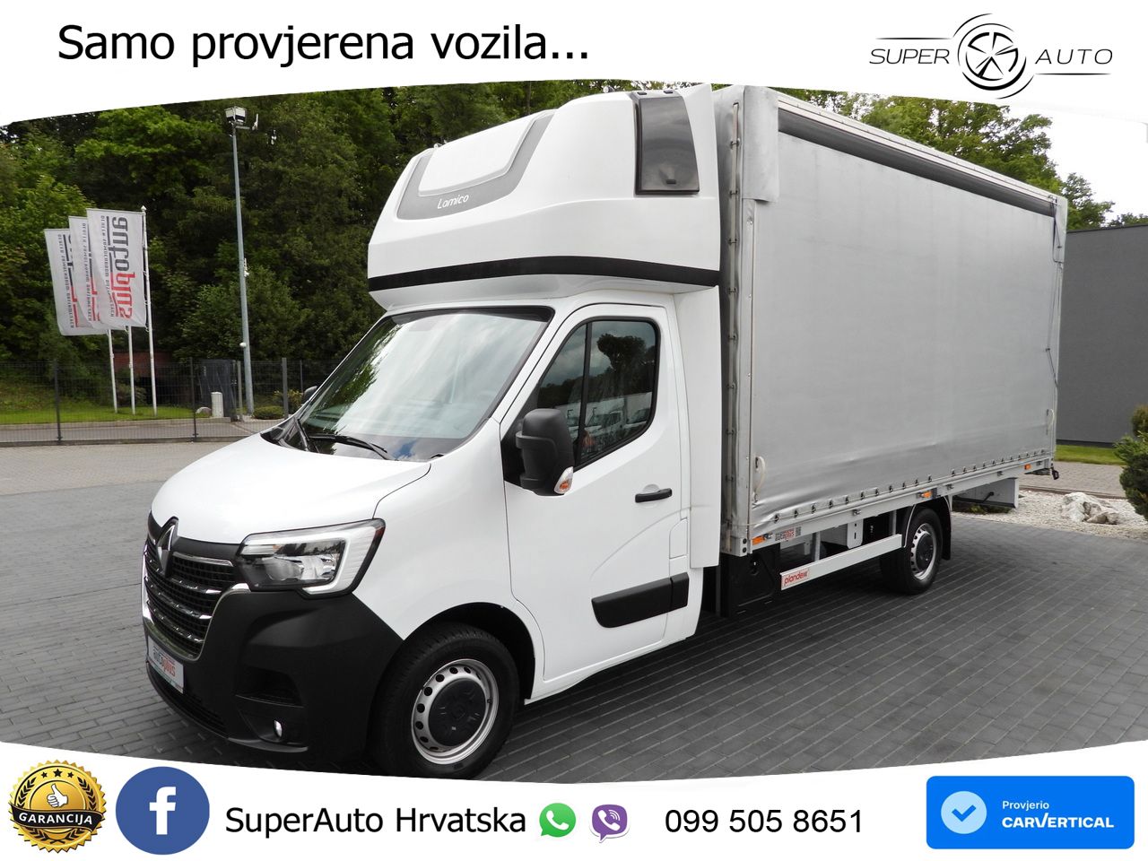 Renault MASTER PRITSCHE PLANE 10 PALETTEN TEMPOMAT LED 165 KS