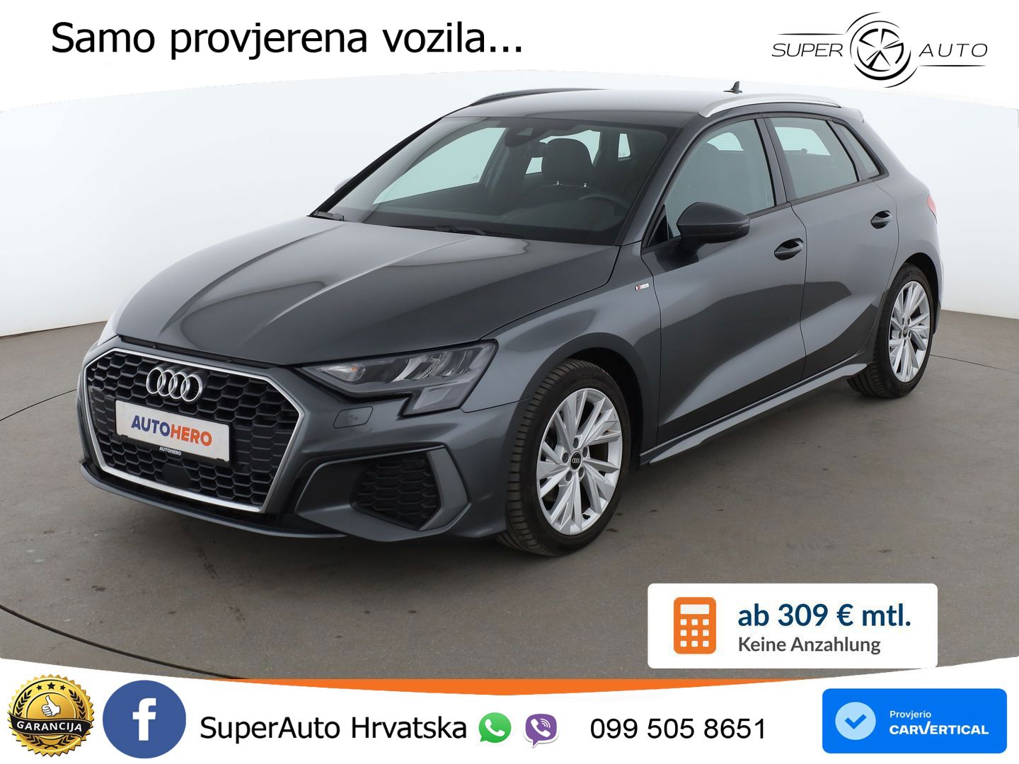 Audi A3 35 TDI (150 KS) S tronic S line LED+GR SJED+ACC