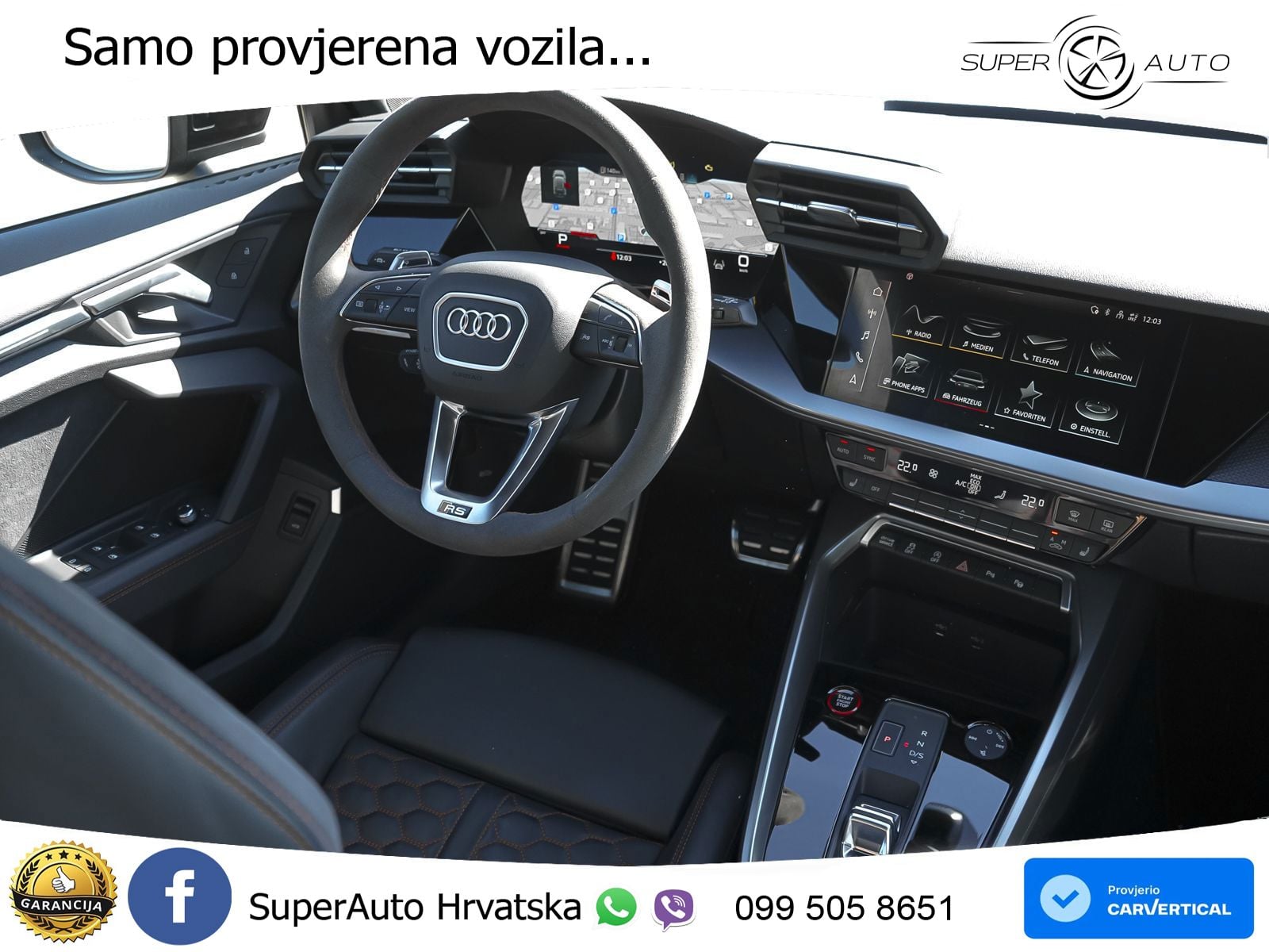 Audi RS3 Sportback 2.5 TFSI (400 KS) quattro S tronic LED+GR SJED+ACC