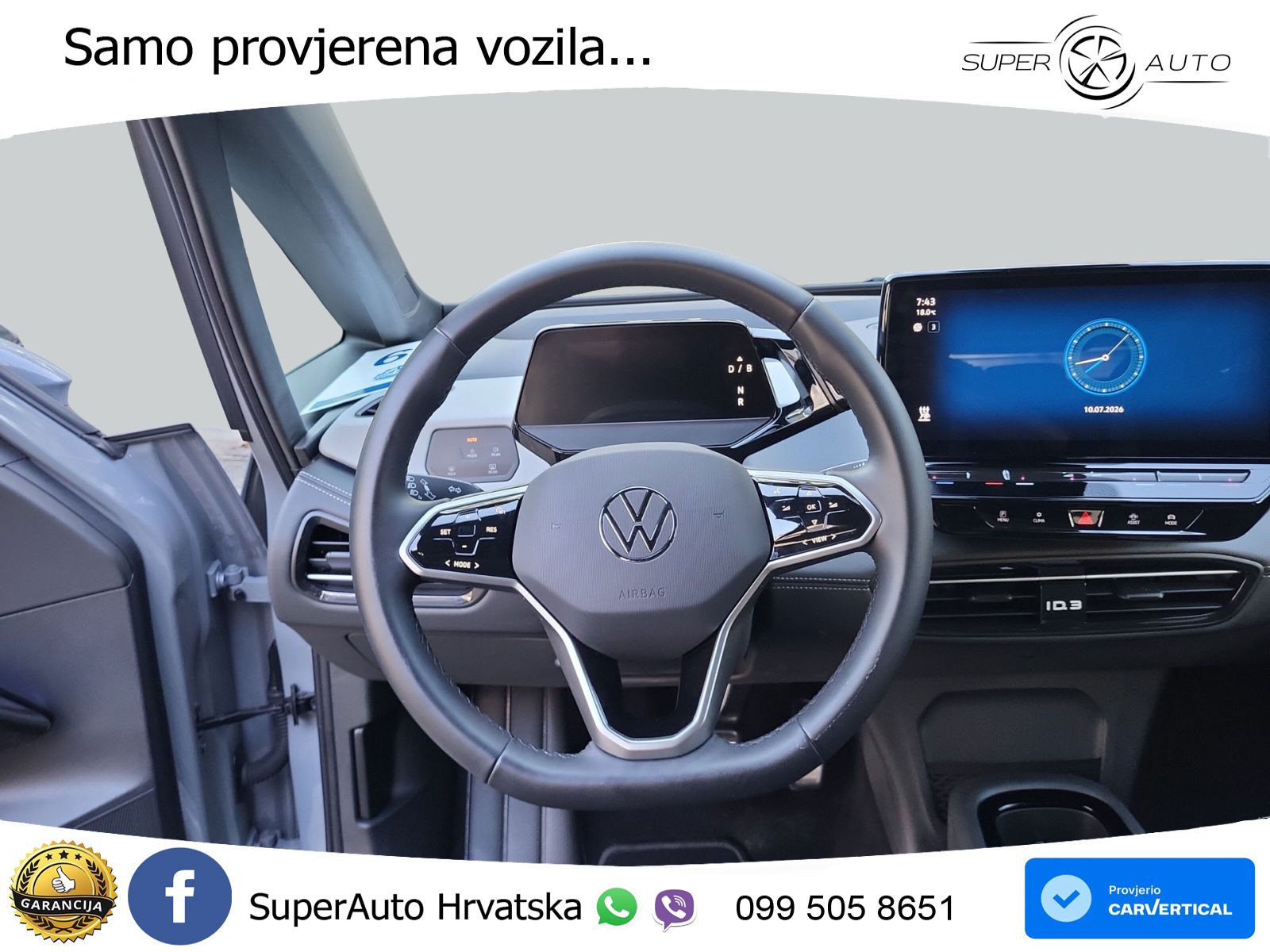 Volkswagen ID.3 Pro 62 kWh (204 KS) LED+GR SJED+ACC