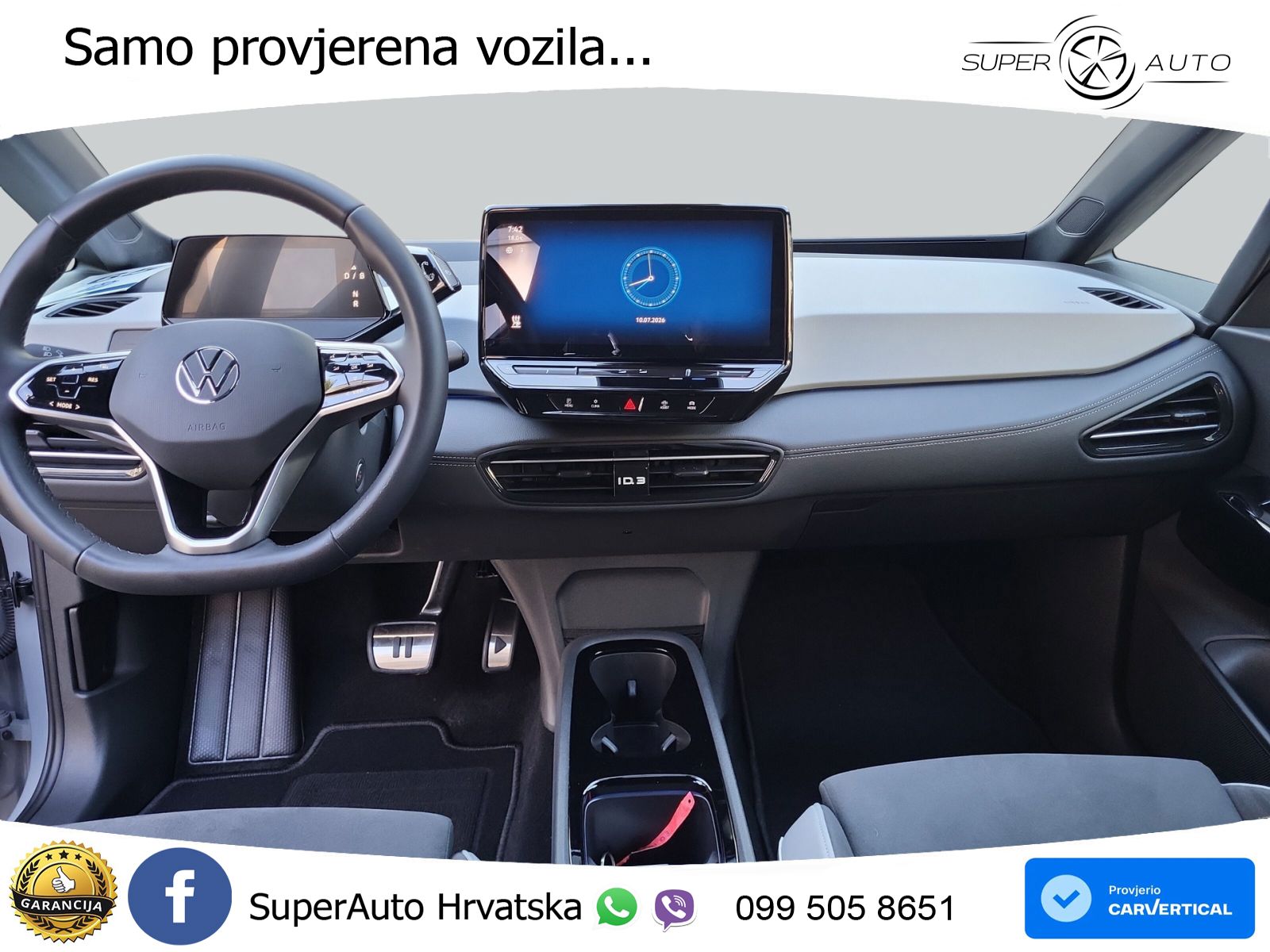 Volkswagen ID.3 Pro 62 kWh (204 KS) LED+GR SJED+ACC