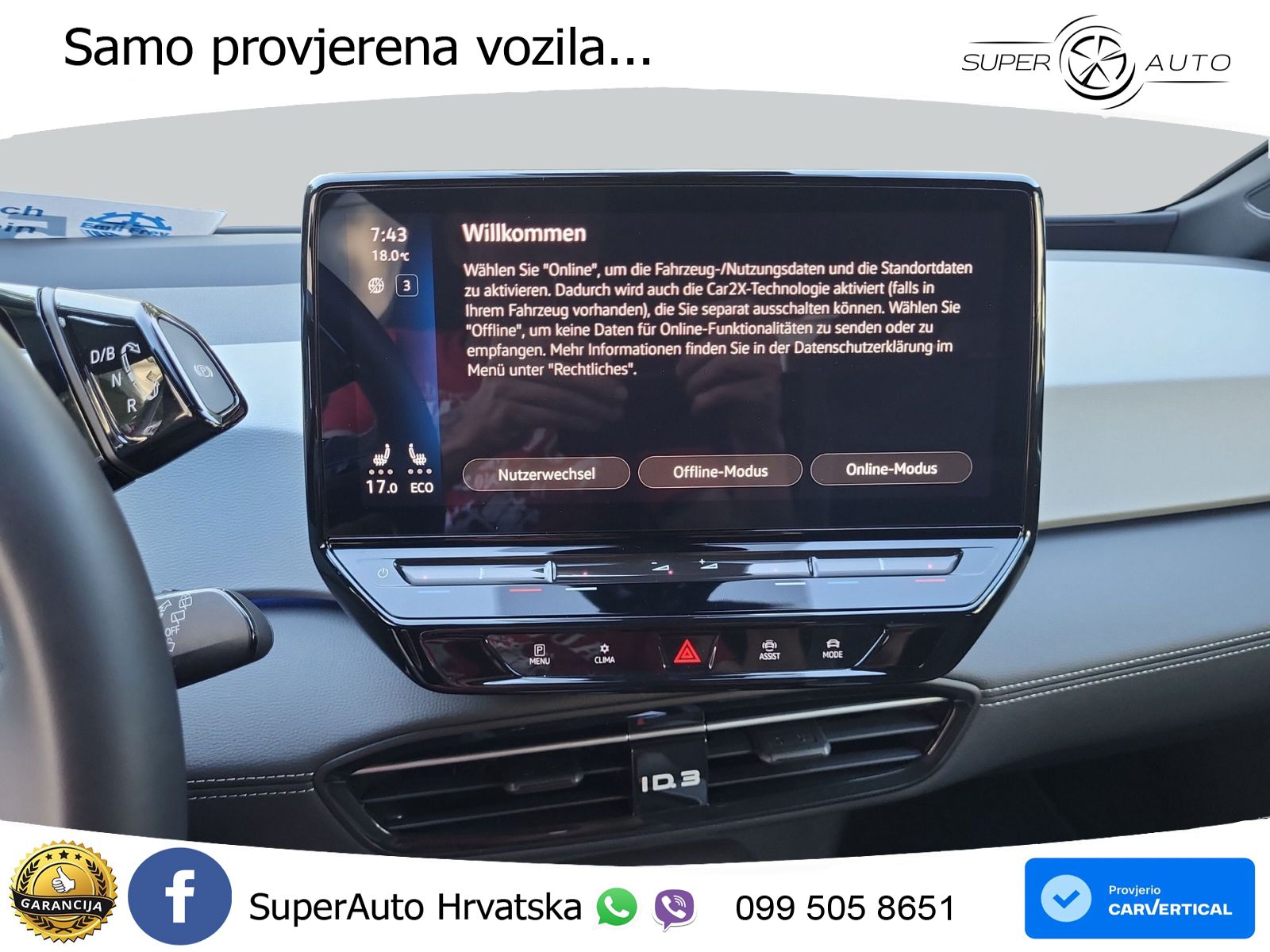 Volkswagen ID.3 Pro 62 kWh (204 KS) LED+GR SJED+ACC