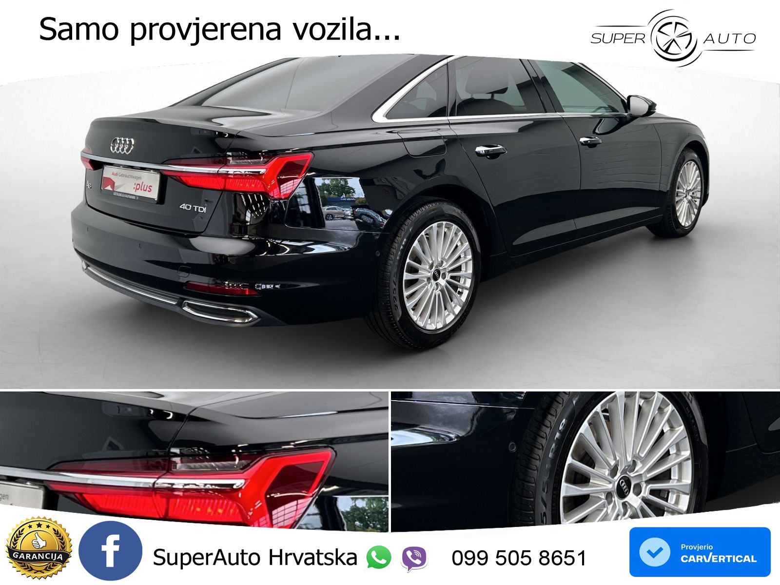 Audi A6 40 TDI (204 KS) S tronic LED+GR SJED+ACC