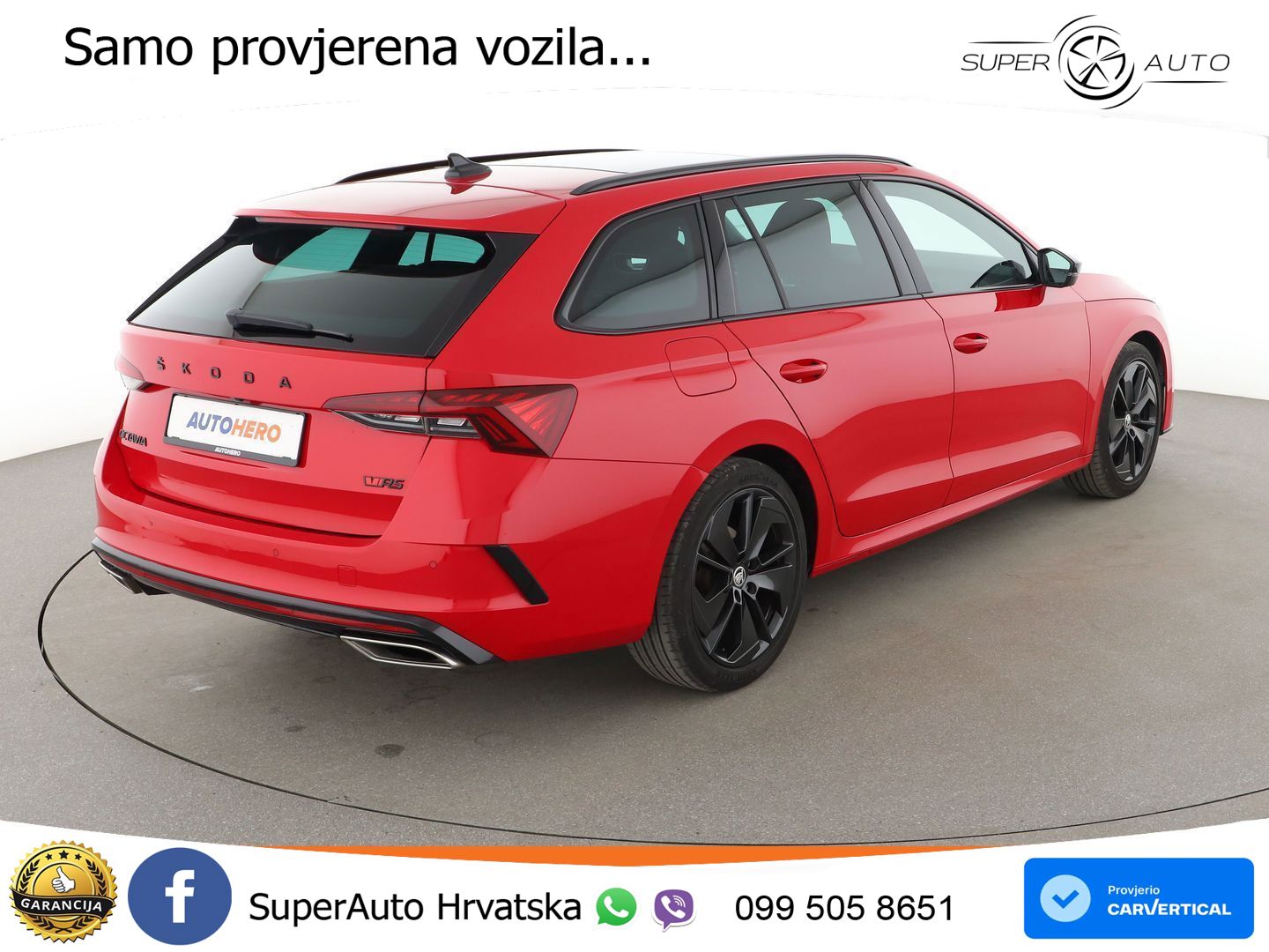 Škoda Octavia Combi RS 2.0 TDI (200 KS) DSG LED+GR SJED+ACC
