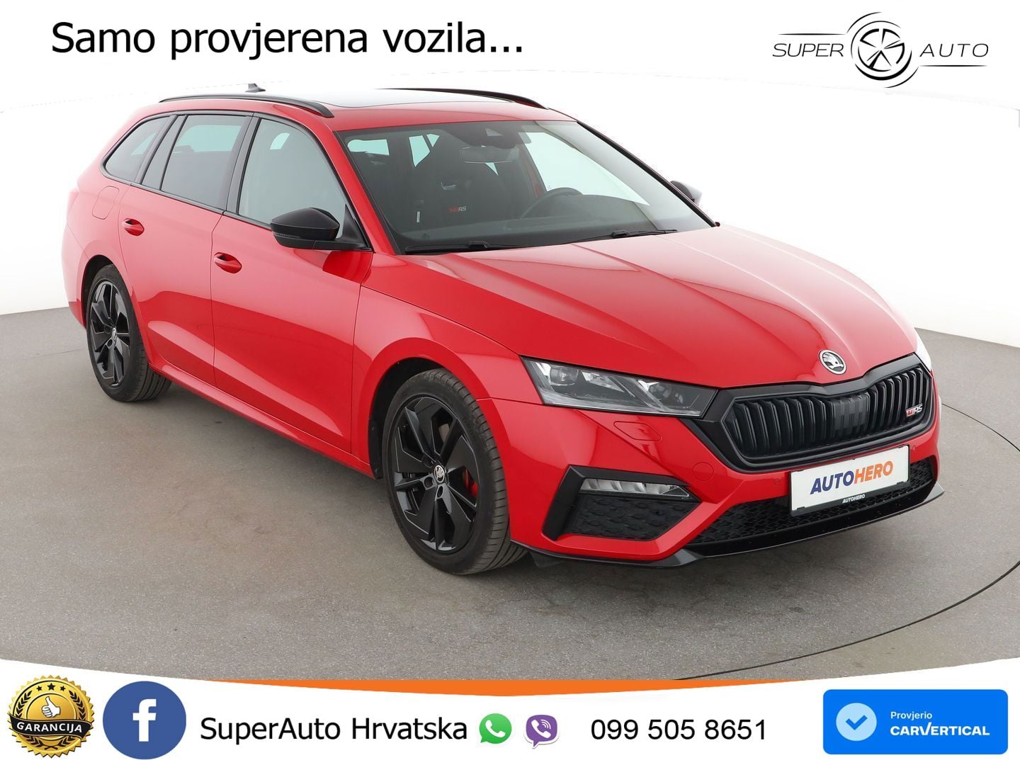 Škoda Octavia Combi RS 2.0 TDI (200 KS) DSG LED+GR SJED+ACC