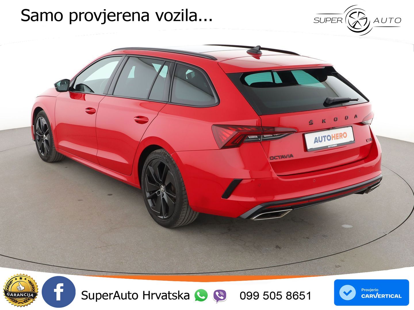 Škoda Octavia Combi RS 2.0 TDI (200 KS) DSG LED+GR SJED+ACC