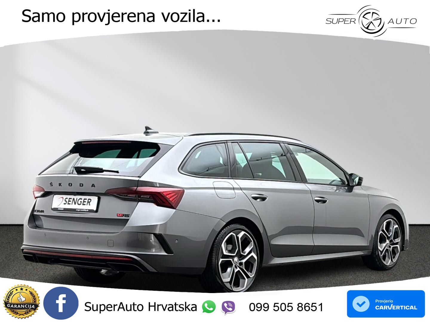 Škoda Octavia Combi RS 2.0 TDI (200 KS) DSG MATRIX+GR SJED+KAM