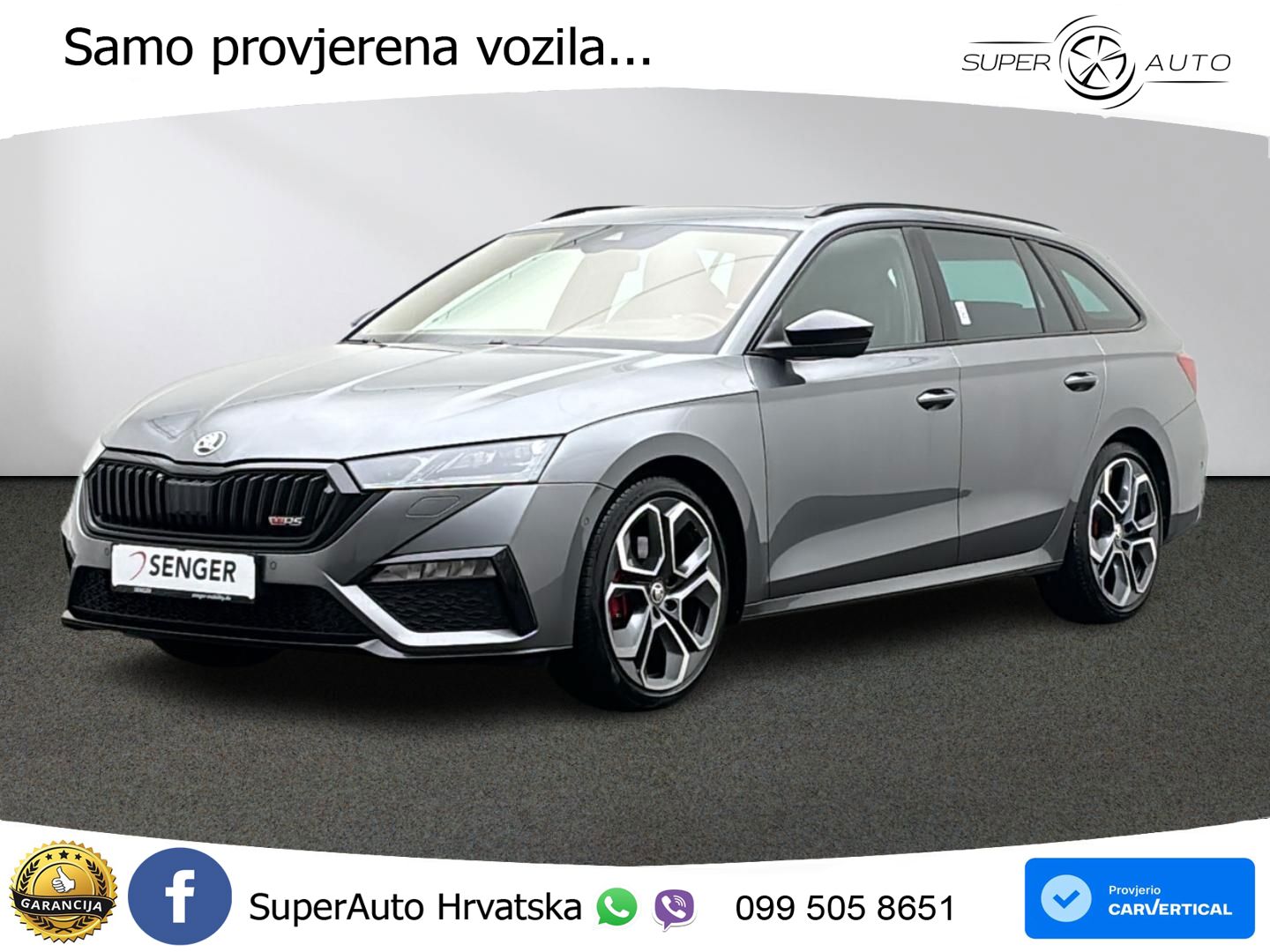 Škoda Octavia Combi RS 2.0 TDI (200 KS) DSG MATRIX+GR SJED+KAM