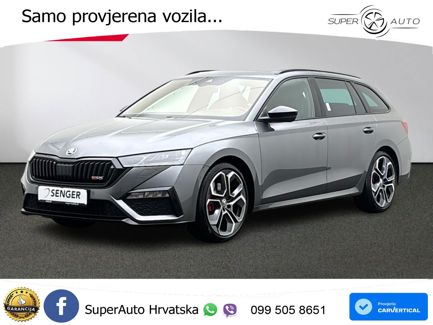 Škoda Octavia Combi RS 2.0 TDI (200 KS) DSG MATRIX+GR SJED+KAM