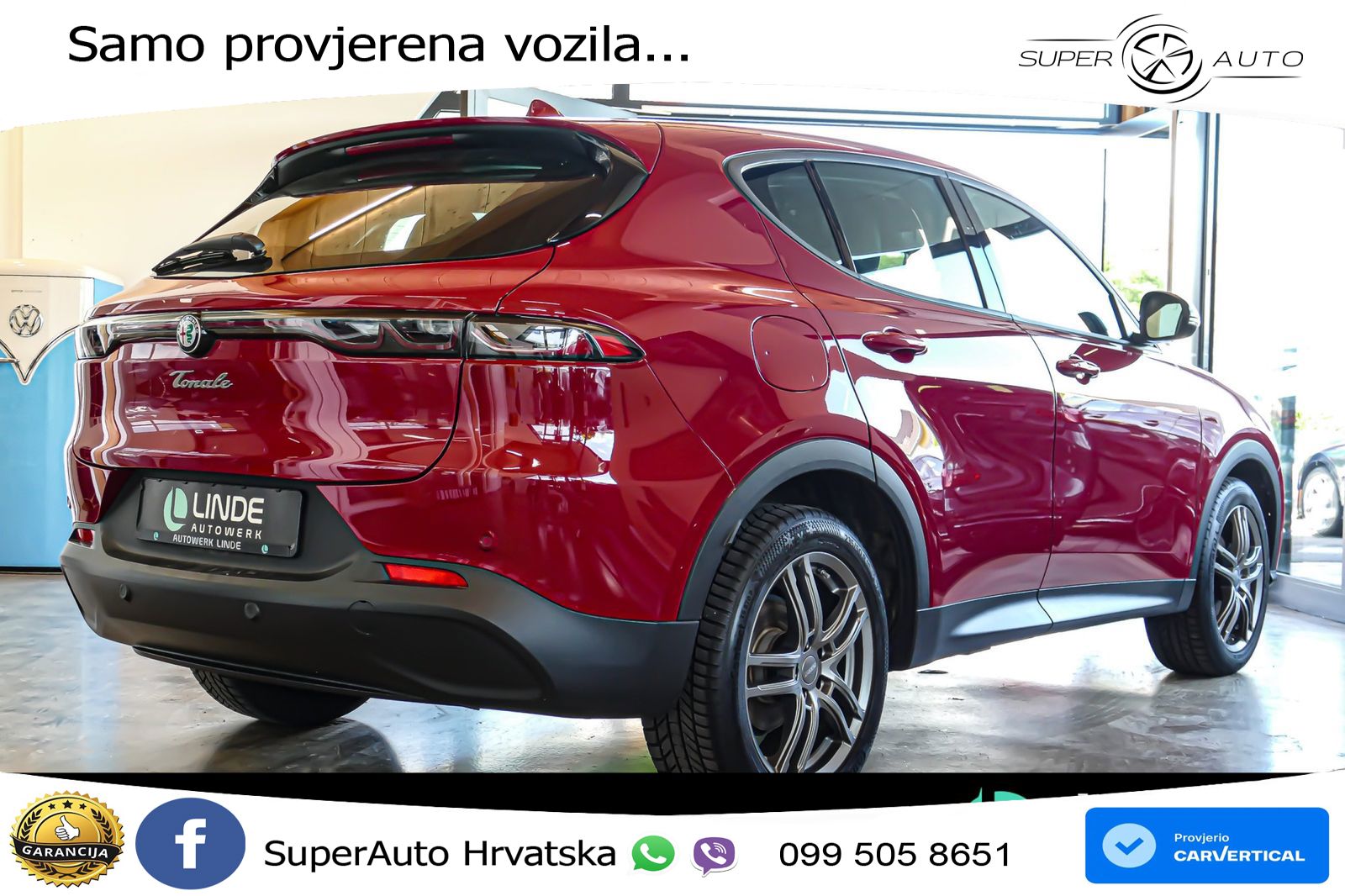 Alfa Romeo Tonale 1.5 Turbo (130 KS) 48V-Hybrid TCT LED+GR SJED+ACC
