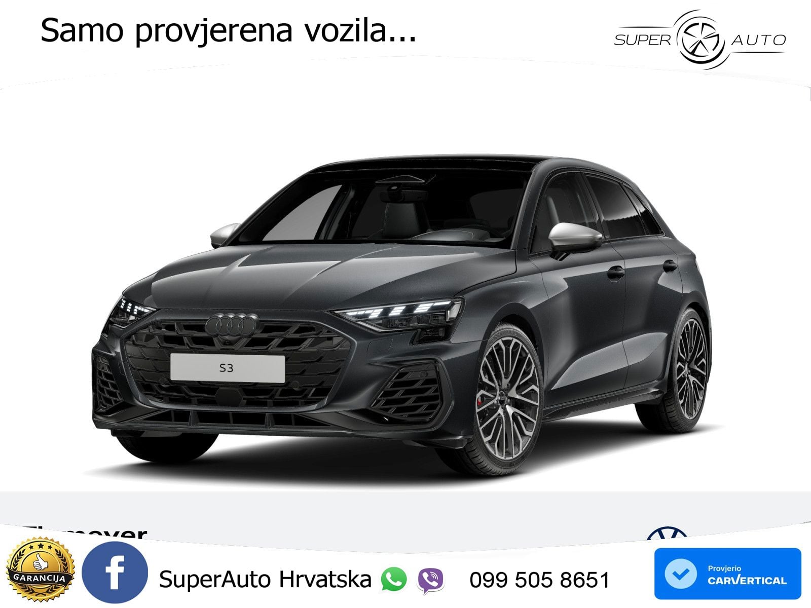 Audi S3 2.0 TFSI (333 KS) quattro S tronic MATRIX+GR SJED+KAM