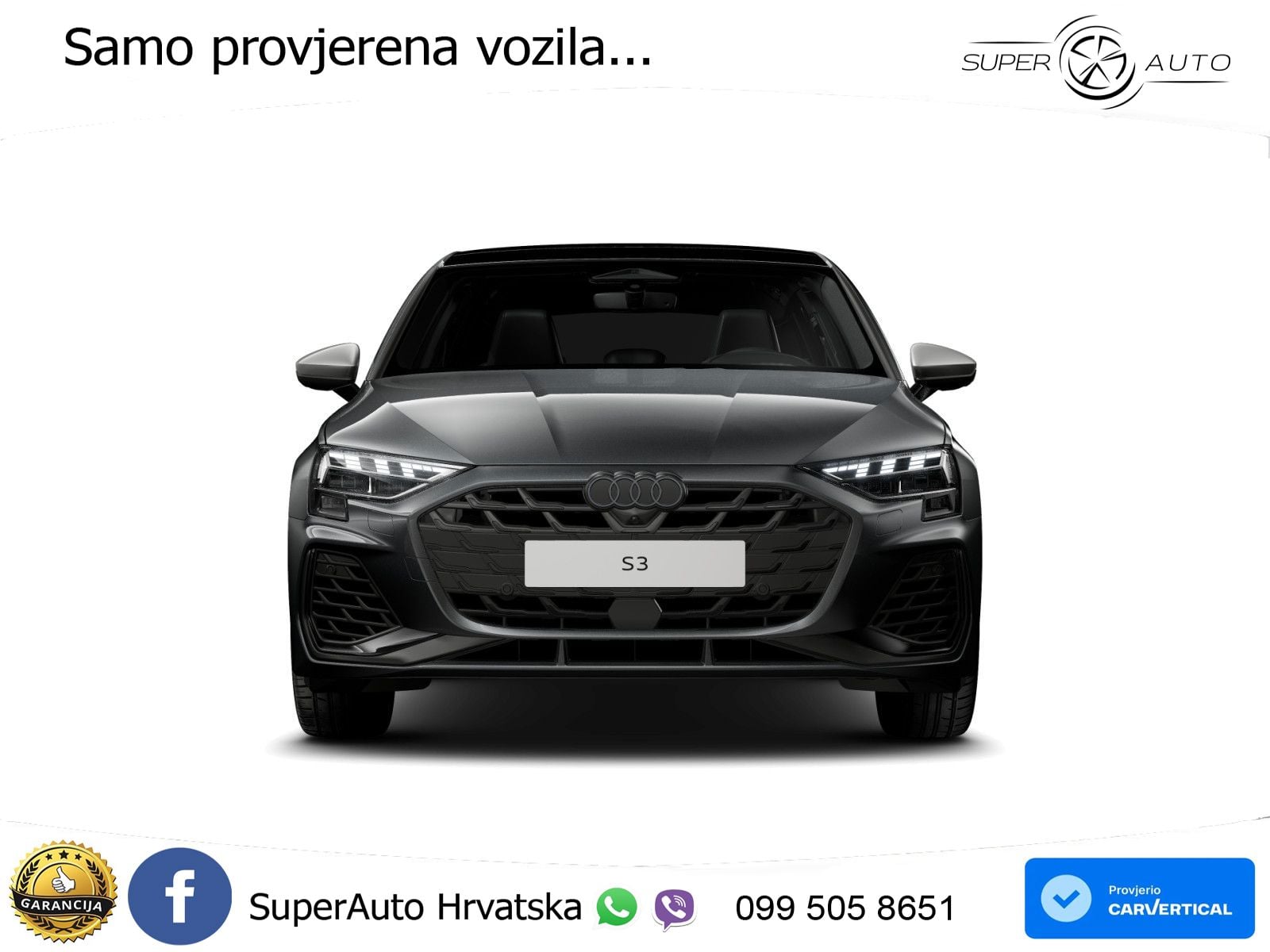 Audi S3 2.0 TFSI (333 KS) quattro S tronic MATRIX+GR SJED+KAM